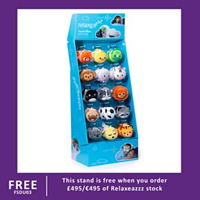 15 Hook FSDU Display Unit for Relaxeazzz Travel Pillows & Eye Masks