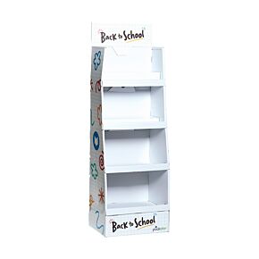 Back to School Essentials 4-Shelf FSDU Display Unit Only Back to School Essentials 4-Shelf FSDU Display Unit Only