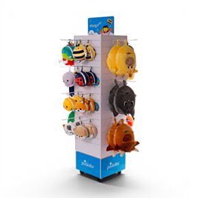30 Hook Rotating Pegboard FSDU Display Unit for Hoodeazzz/Relaxeazzz Travel Pillows