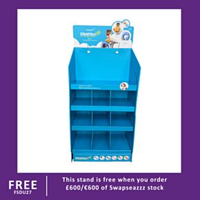 Swapseazzz 4-Shelf/9 Compartment FSDU Display Unit