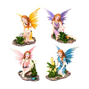 Daydream Flower Fairy with Spring Flowers Daydream Flower Fairy with Spring Flowers