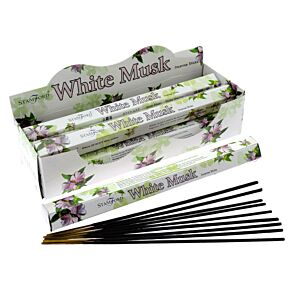 37109 Stamford Premium Hex Incense Sticks White Musk