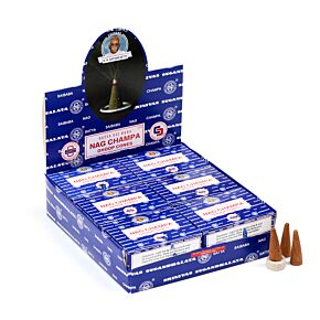 01431 Satya Sai Baba Nag Champa Dhoop Incense Cones