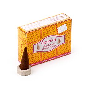 Goloka Nag Champa Dhoop Incense Cones Goloka Nag Champa Dhoop Incense Cones