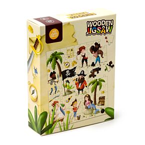 Jolly Roger Pirates 90pc Kids Jigsaw Puzzle Jolly Roger Pirates 90pc Kids Jigsaw Puzzle