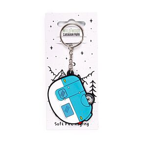 Home is Where You Park It Caravan PVC Keyring
