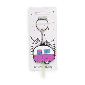 Home is Where You Park It Caravan PVC Key Cover Keyring