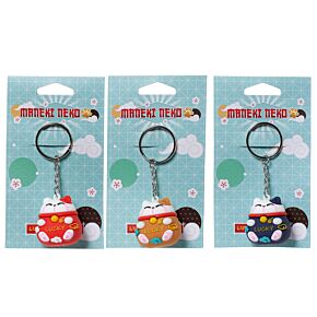 Maneki Neko Lucky Cat 3D PVC Keyring Maneki Neko Lucky Cat 3D PVC Keyring