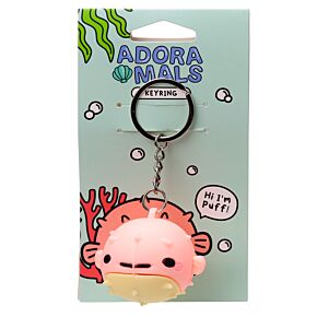 Puff the Puffer Fish Adoramals 3D PVC Keyring Puff the Puffer Fish Adoramals 3D PVC Keyring