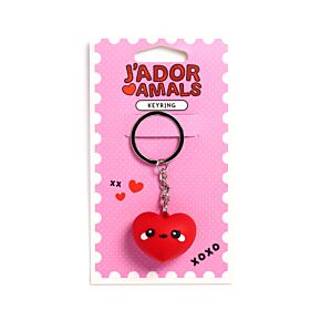 J'Adoramals Heart 3D PVC Keyring J'Adoramals Heart 3D PVC Keyring