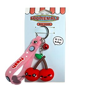 Foodiemals Ruby the Cherry 3D Bag Charm Keyring Foodiemals Ruby the Cherry 3D Bag Charm Keyring