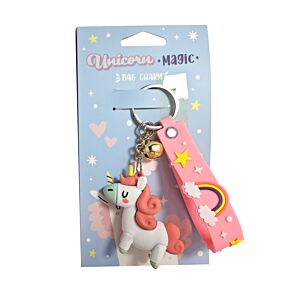Unicorn Magic 3D Bag Charm Keyring Unicorn Magic 3D Bag Charm Keyring