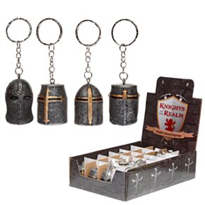 Medieval Knight Helmet Keyring