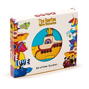 The Beatles Yellow Submarine Set of 4 Cork Coasters The Beatles Yellow Submarine Set of 4 Cork Coasters