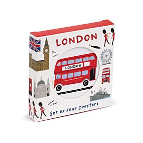 London Souvenir Set of 4 Cork Coasters