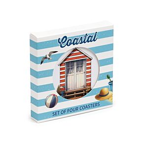 Coastal Set of 4 Cork Coasters Coastal Set of 4 Cork Coasters