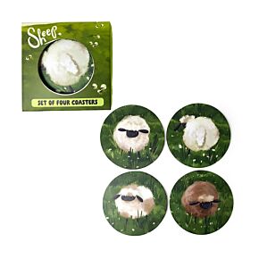 Sheep Set of 4 Cork Coasters