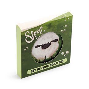 Sheep Set of 4 Cork Coasters Sheep Set of 4 Cork Coasters