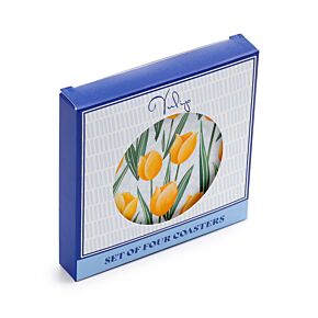 Tulips Set of 4 Cork Coasters Tulips Set of 4 Cork Coasters