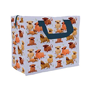 Hairy Coos Highland Coo Zip Up Laundry Storage Bag