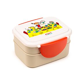 Pippi Longstocking Clip Lock Stacked Bento Lunch Box with Cutlery