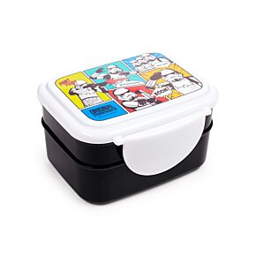 The Original Stormtrooper Clip Lock Stacked Bento Lunch Box with Cutlery