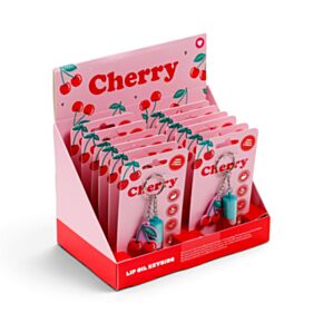 Cherry Lip Oil Stick with Charm Keyring
