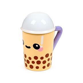 Boba the Bubble Tea Foodiemals Ceramic Lidded Mug