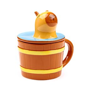 Capybara Ceramic Lidded Mug Capybara Ceramic Lidded Mug