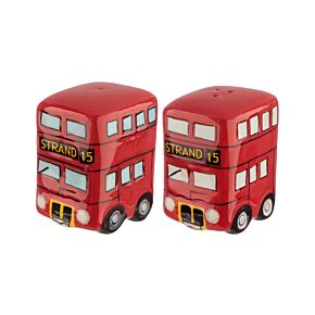 London Icons Red Routemaster Bus Ceramic Salt & Pepper Set London Icons Red Routemaster Bus Ceramic Salt & Pepper Set