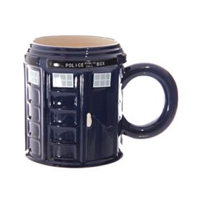 Round Police Box Ceramic Shaped Mug
