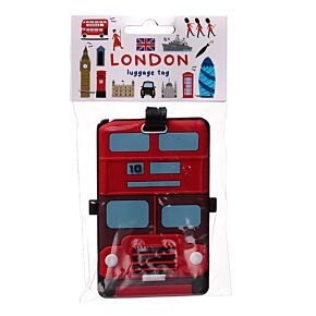 London Icons Red Routemaster Bus PVC Luggage Tag London Icons Red Routemaster Bus PVC Luggage Tag