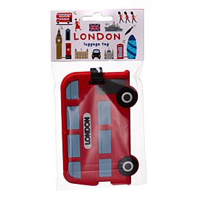 London Souvenir Red Routemaster Bus PVC Luggage Tag London Souvenir Red Routemaster Bus PVC Luggage Tag