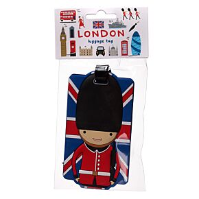 London Souvenir Union Jack Guardsman PVC Luggage Tag London Souvenir Union Jack Guardsman PVC Luggage Tag