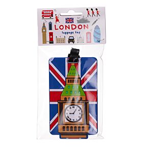 London Souvenir Union Jack Big Ben PVC Luggage Tag London Souvenir Union Jack Big Ben PVC Luggage Tag