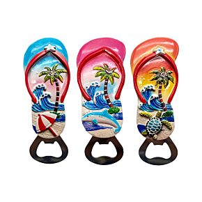 Souvenir Seaside Magnet Bottle Opener Flip Flop Shaped Souvenir Seaside Magnet Bottle Opener Flip Flop Shaped