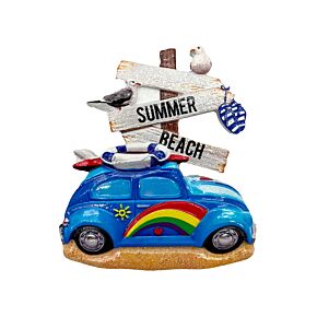 Souvenir Seaside Magnet Beach Car Shaped with Signs Souvenir Seaside Magnet Beach Car Shaped with Signs