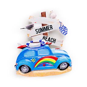 Souvenir Seaside Magnet Beach Car Shaped with Signs Souvenir Seaside Magnet Beach Car Shaped with Signs