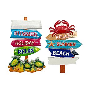 Souvenir Seaside Magnet Beach Signs Shaped with Crab & Turtles Souvenir Seaside Magnet Beach Signs Shaped with Crab & Turtles