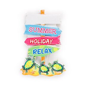 Souvenir Seaside Magnet Beach Signs Shaped with Crab & Turtles Souvenir Seaside Magnet Beach Signs Shaped with Crab & Turtles