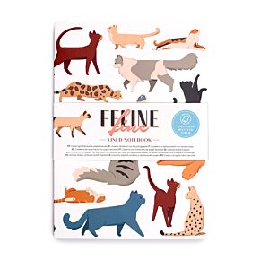 Feline Fine Cats (New) Recycled Paper A5 Notebook
