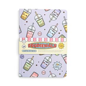Foodiemals Bubble Tea Recycled Paper A5 Scented Notebook