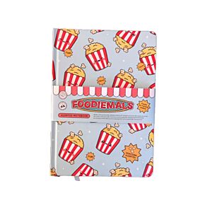 Foodiemals Popcorn Recycled Paper A5 Scented Notebook