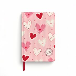 Amore Heart Recycled Paper A5 Scented Notebook