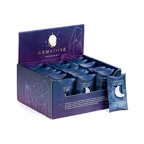 Healing Stone Gemstone Moon Shaped Pendant Healing Stone Gemstone Moon Shaped Pendant