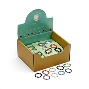 Gemstone Round Beads Beaded Ring