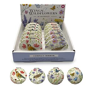 Jan Pashley Wings & Wildflowers Compact Mirror
