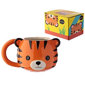 Adoramals Tiger Head Ceramic Shaped Mug Adoramals Tiger Head Ceramic Shaped Mug