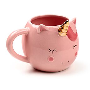 Pink Enchanted Rainbows Unicorn Ceramic Shaped Mug Pink Enchanted Rainbows Unicorn Ceramic Shaped Mug
