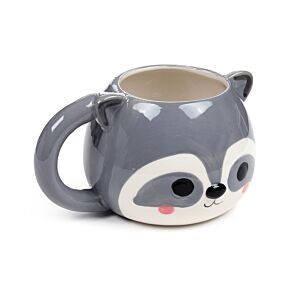 Adoramals Raccoon Head Ceramic Shaped Mug Adoramals Raccoon Head Ceramic Shaped Mug